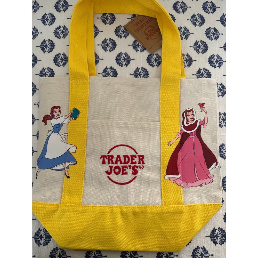 Disney Belle Double Sided Custom Made Trader Joes Mini Tote
